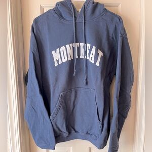 Hoodie -Montreat College, Comfort Colors, UNISEX, light navy, size small